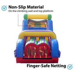 40 foot inflatable obstacle course retro graphic3 1736210784 40' Retro Inflatable Obstacle Course