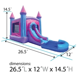 DP2 1775872678 Deluxe Pink Marble Bounce House SL